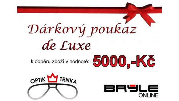 Dárkový poukaz de Luxe 5000